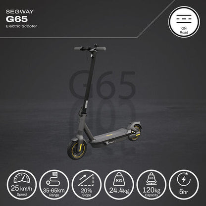 G65 Certified Refurbished Segway-Ninebot Electric KickScooter (Good Condition/Minor Scratched)